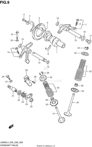 Camshaft/valve Schematic