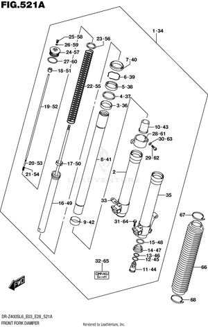 Front Fork Damper Schematic