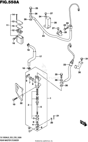 Rear Master Cylinder Schematic