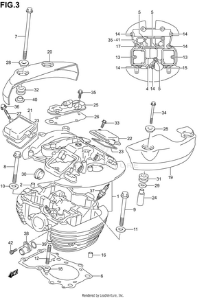 Rear Cylinder Head Schematic