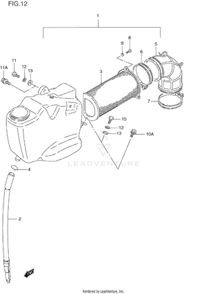 Air Cleaner (front) Schematic