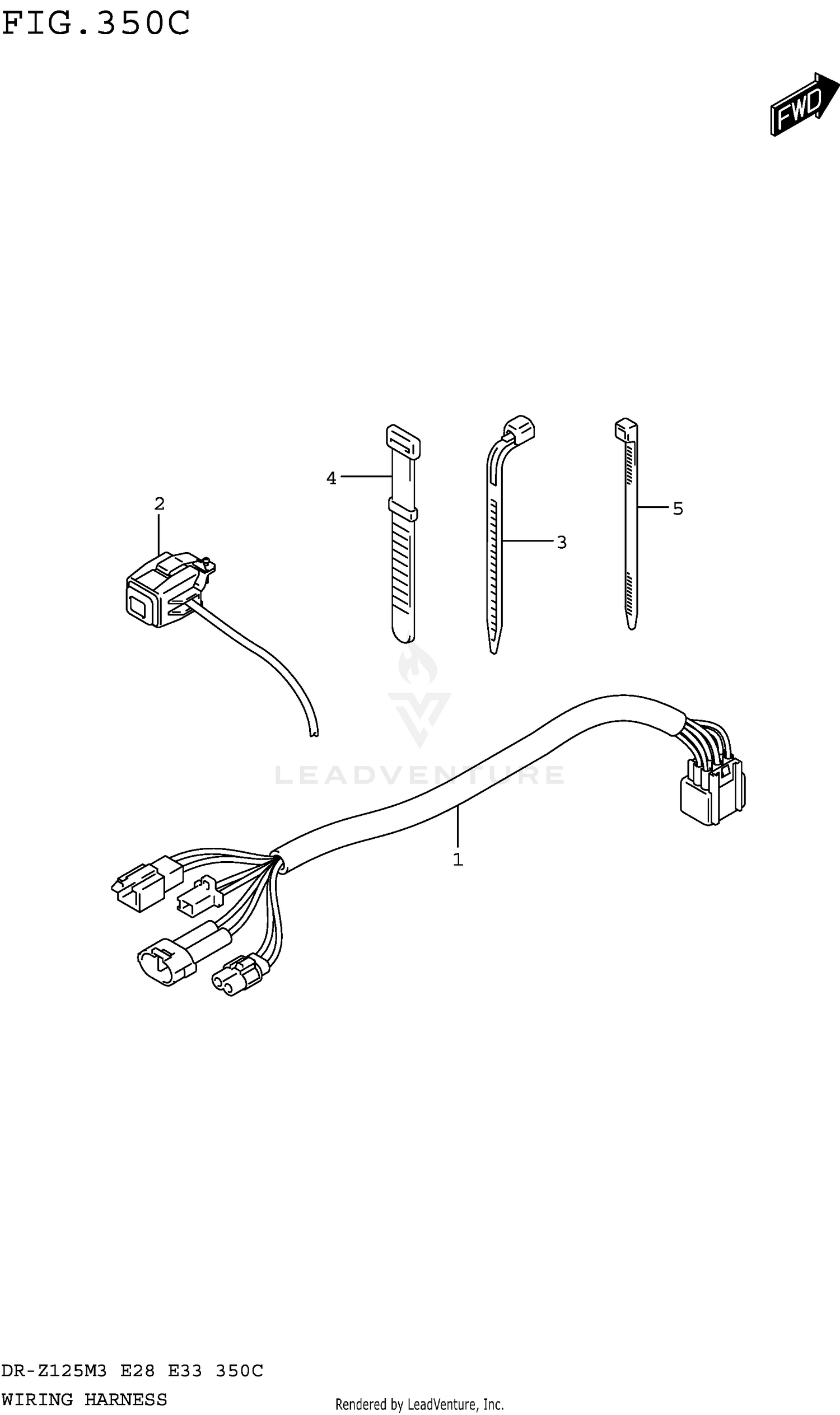 WIRING HARNESS (DR-Z125LM3E33)