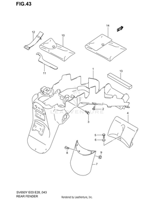 Rear Fender Schematic