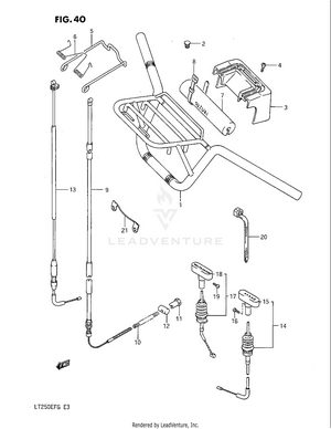 Handlebar - Control Cable Schematic