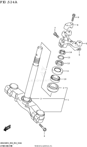 Steering Stem Schematic