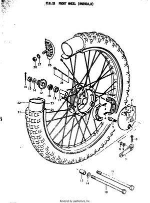Front Wheel (rm250a Schematic