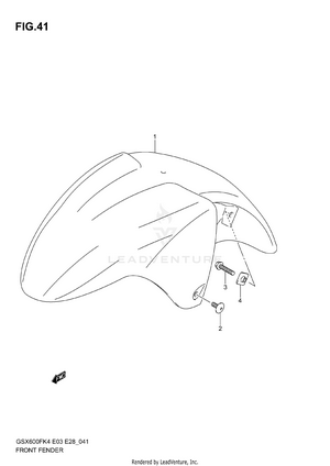 Front Fender Schematic