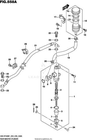 Rear Master Cylinder Schematic