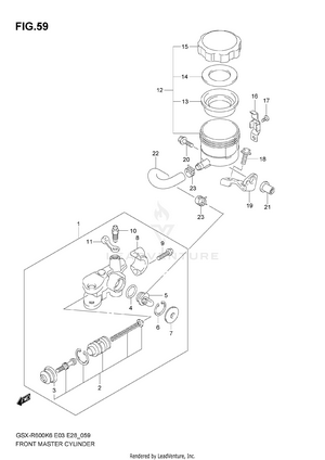 Front Master Cylinder Schematic