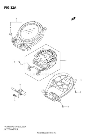Speedometer (vlr1800tk9) Schematic