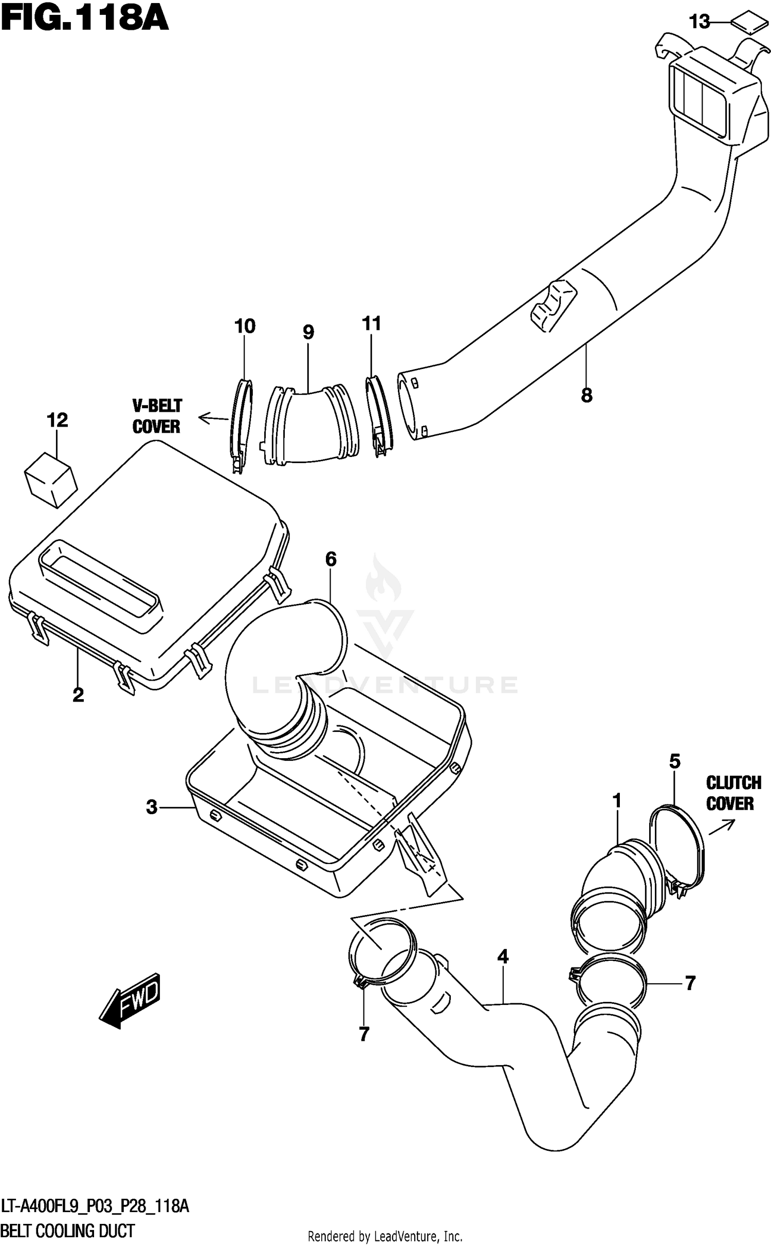 BELT COOLING DUCT