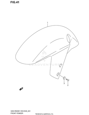Front Fender Schematic