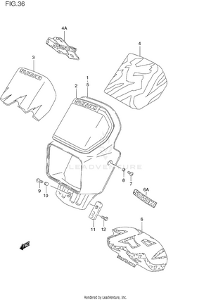 Headlamp Cover Schematic