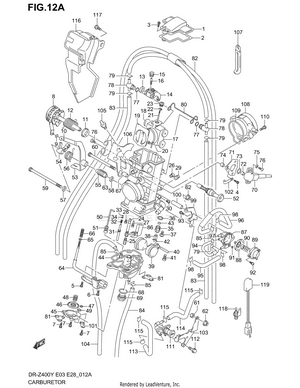Carburetor (model K3/k4) Schematic