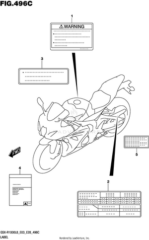 Label (gsx-r1000al8 E03) Schematic