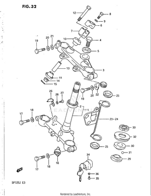 Steering Stem Schematic