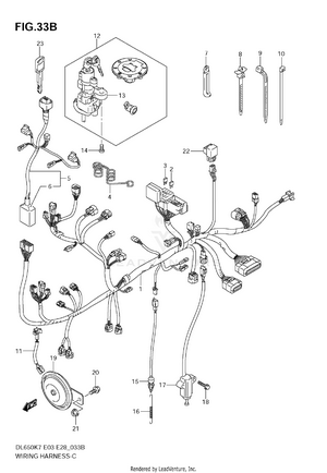 Wiring Harness (dl650k8/k9) Schematic