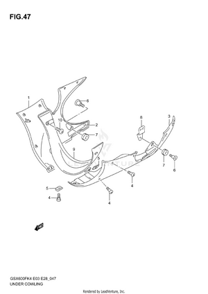 Under Cowling (model K4/k5) Schematic