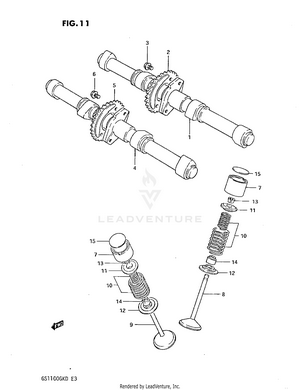 Cam Shaft-valve Schematic