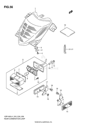 Rear Combination Lamp (vzr1800l4 E33) Schematic