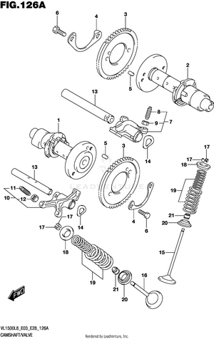 Camshaft/valve Schematic