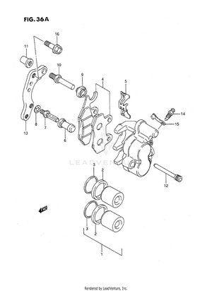 Front Caliper (model M/n/p/r/s) Schematic