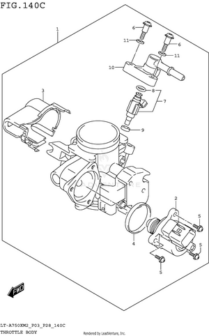 Throttle Body (lt-a750xm2 P33) Schematic