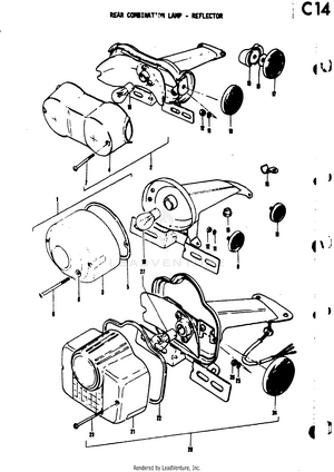 Rear Combination Lamp - Reflector Schematic