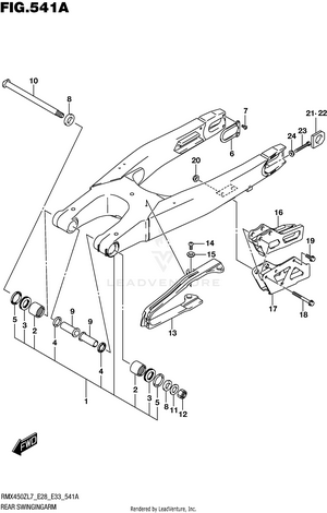 Rear Swingingarm Schematic