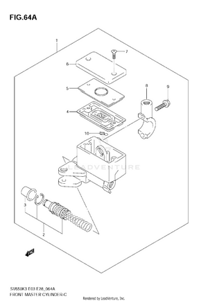 Front Master Cylinder (sv650ak7) Schematic
