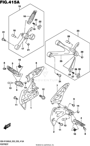 Footrest Schematic