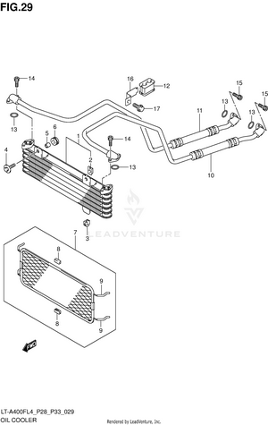 Oil Cooler (lt-a400fzl4 P28) Schematic