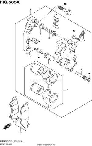 Front Caliper Schematic