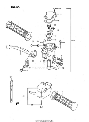 Front Brake Lever Schematic