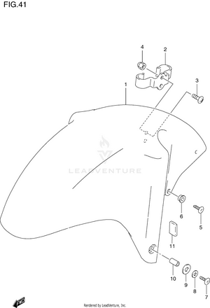 Front Fender Schematic