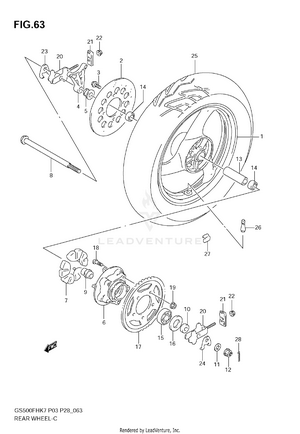 Rear Wheel Schematic