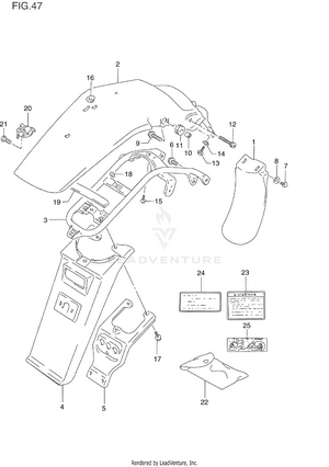 Rear Fender Schematic