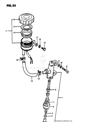 Master Cylinder (gs1100et) Schematic