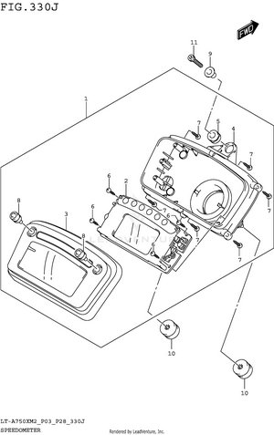Speedometer (lt-a750xpzm2 P33) Schematic