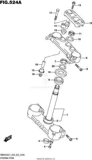 Steering Stem Schematic