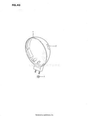 Headlamp Housing Schematic