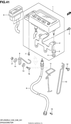 Speedometer (dr-z400sl3 E03) Schematic