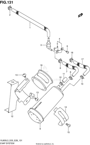 Evap System (vl800tl3 E33) Schematic