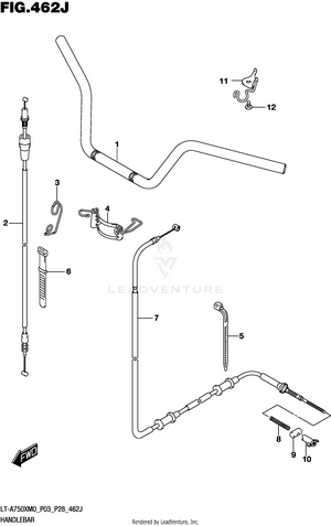 Handlebar (lt-a750xpzm0 P33) Schematic