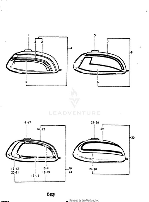 Fuel Tank [ (1) Gt750k Schematic