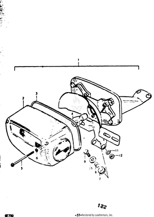 Rear Combination Lamp (gt750b) Schematic