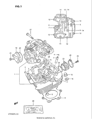 Cylinder Head Schematic