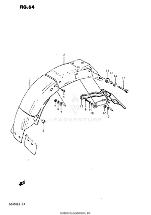 Rear Fender Schematic