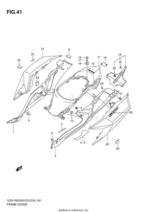 Frame Cover (model K8) Schematic