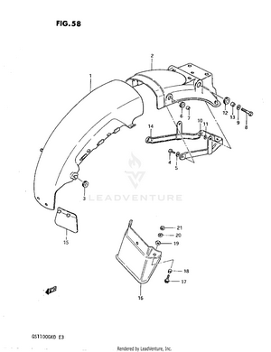 Rear Fender Schematic